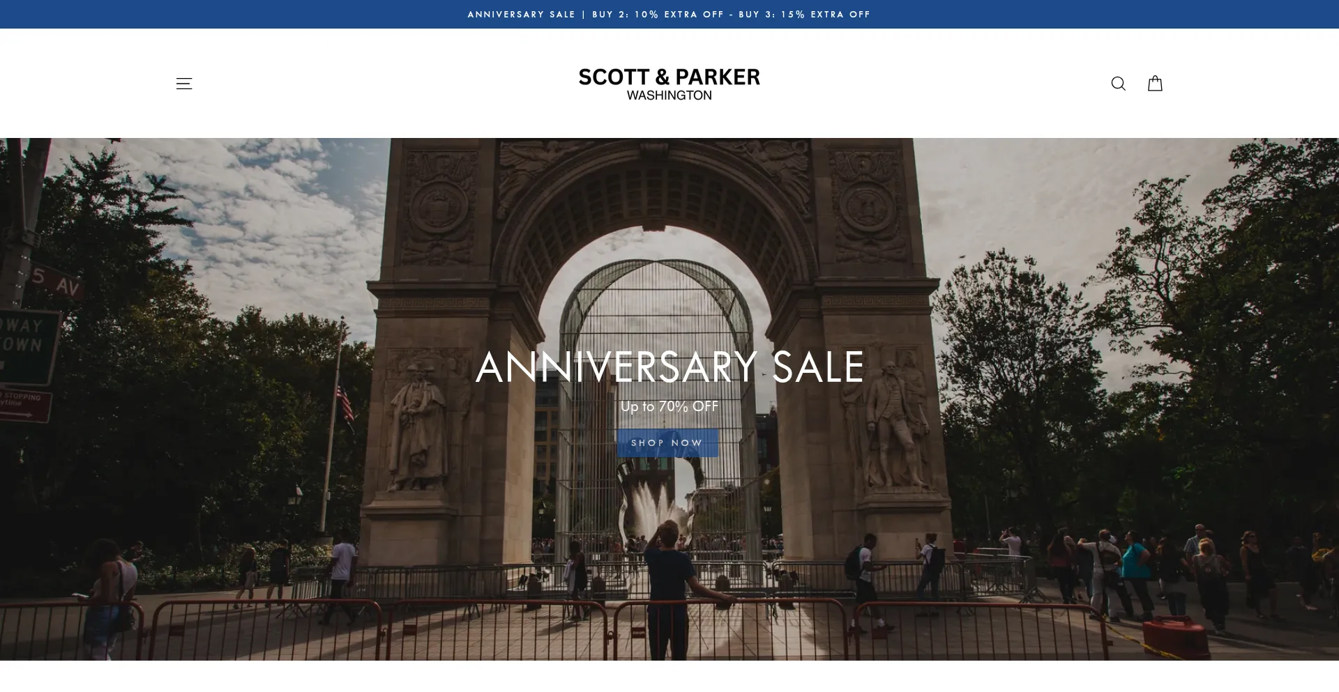 Website screenshot of Scottandparker.com