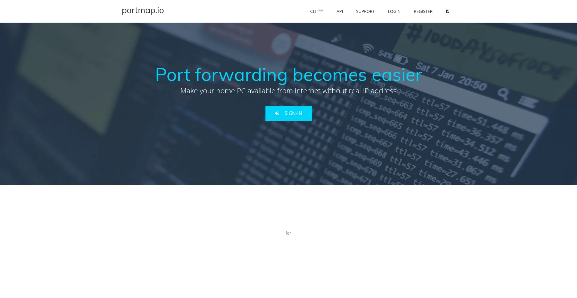Website screenshot of Scottcole10-32186.portmap.io