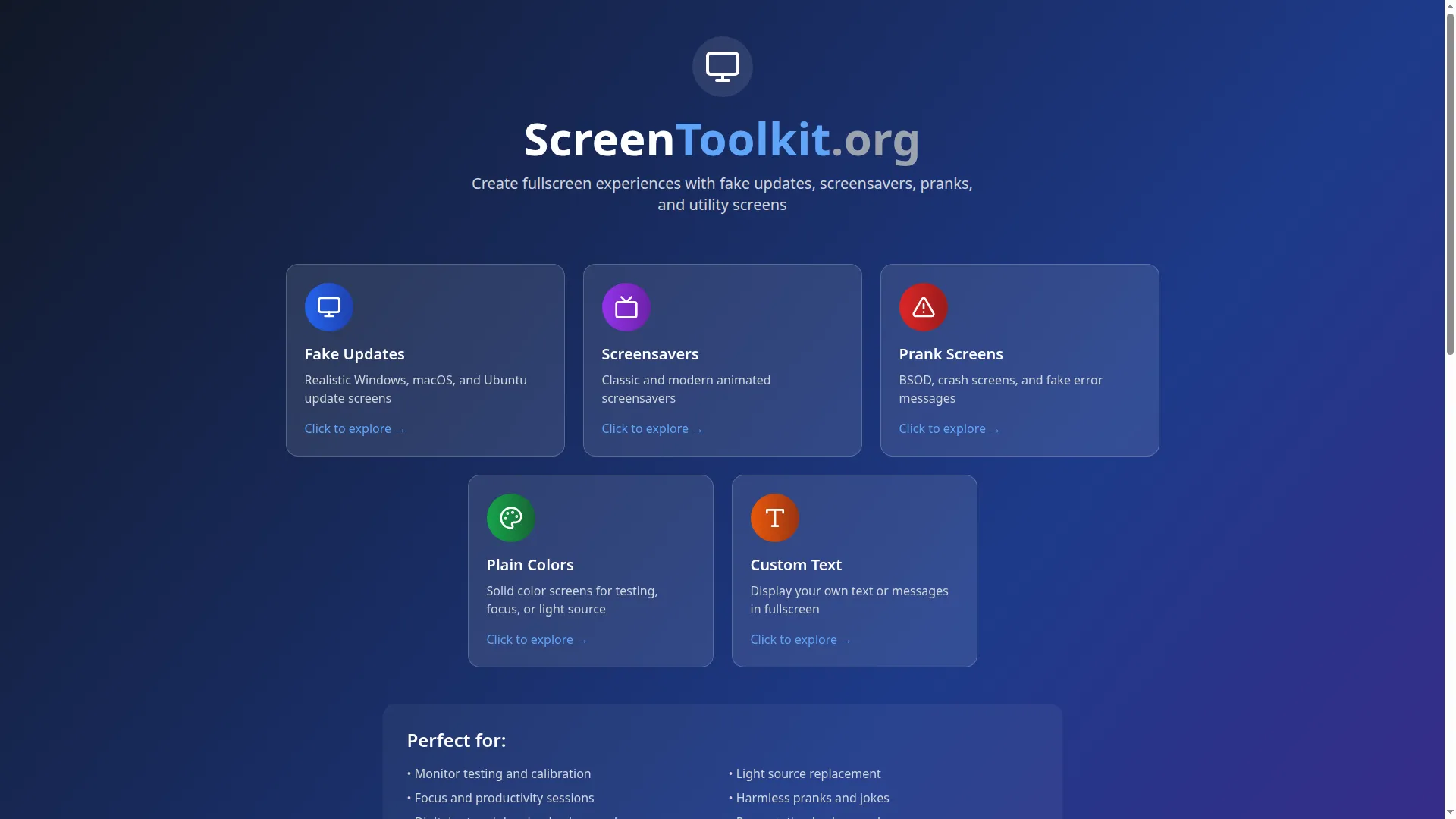 Screentoolkit.org