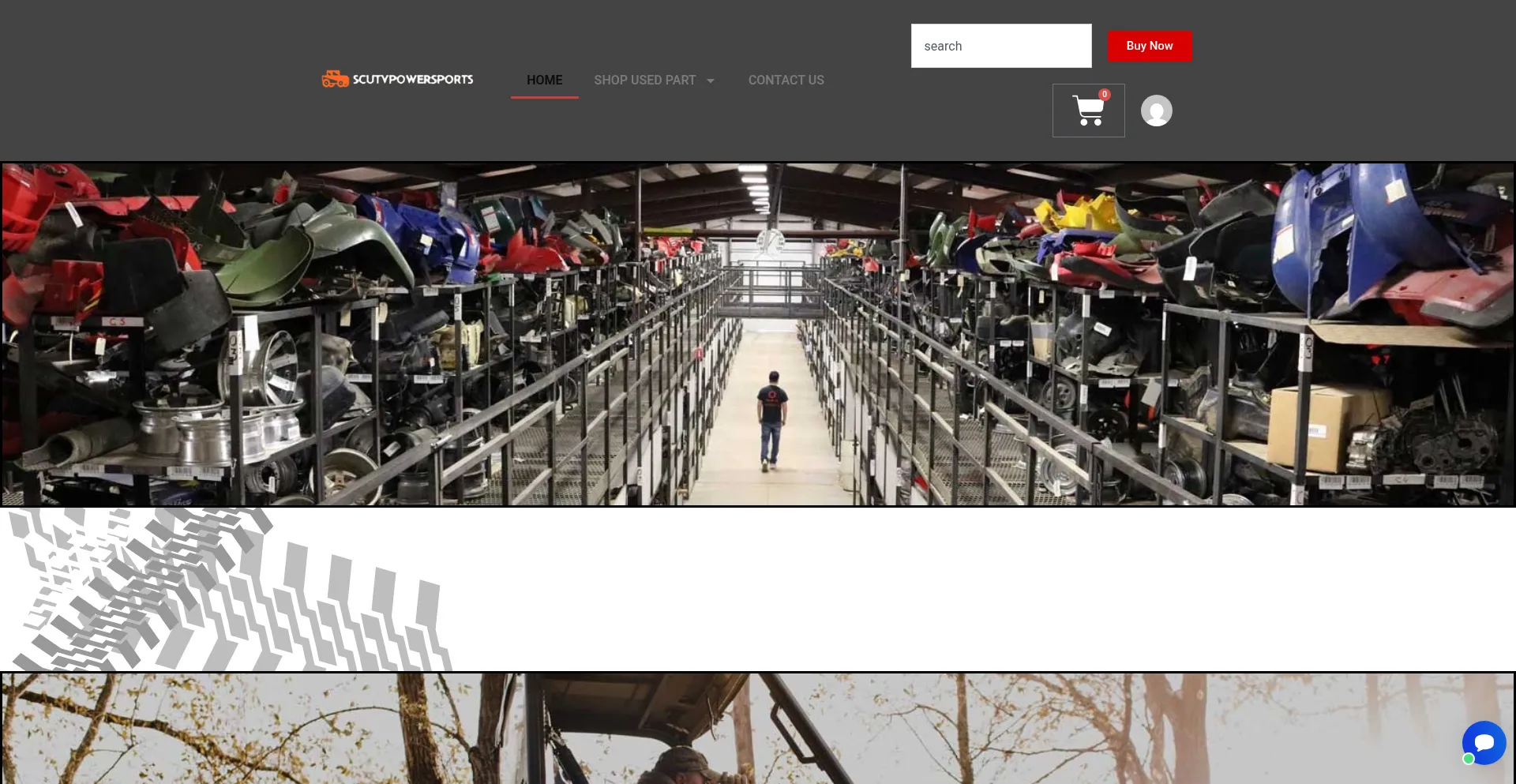 Website screenshot of Scutvpowersports.com