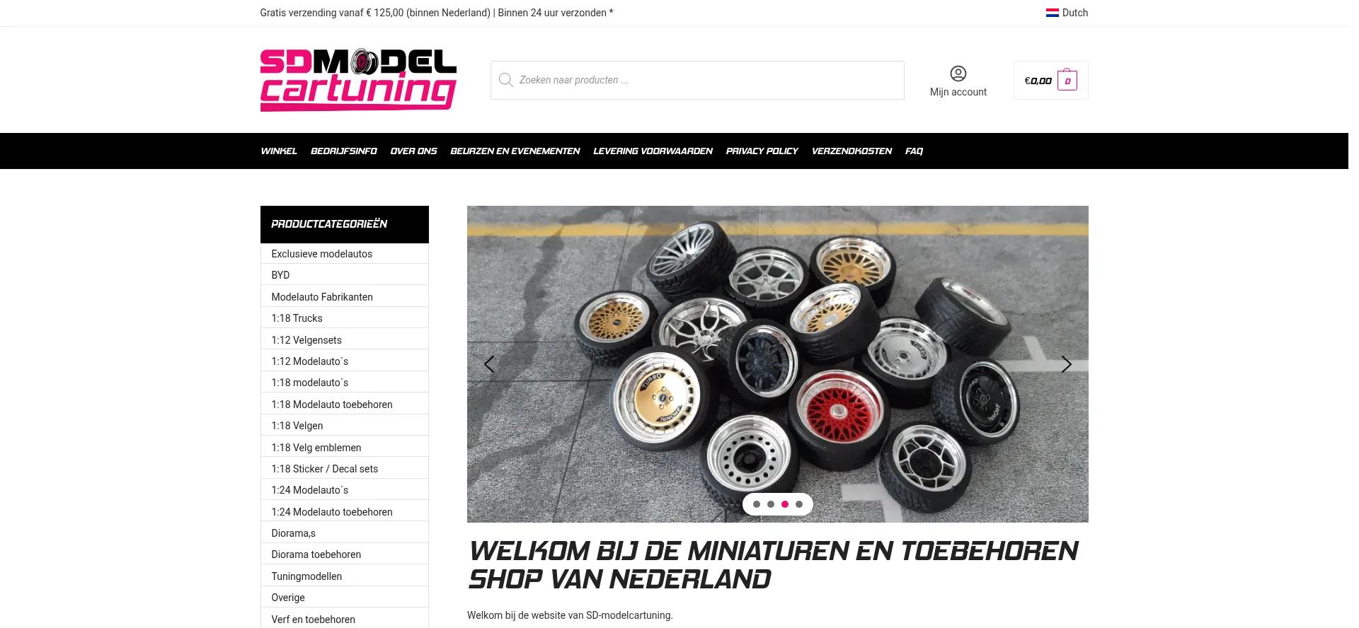 Website screenshot of Sdmodelcartuning.com