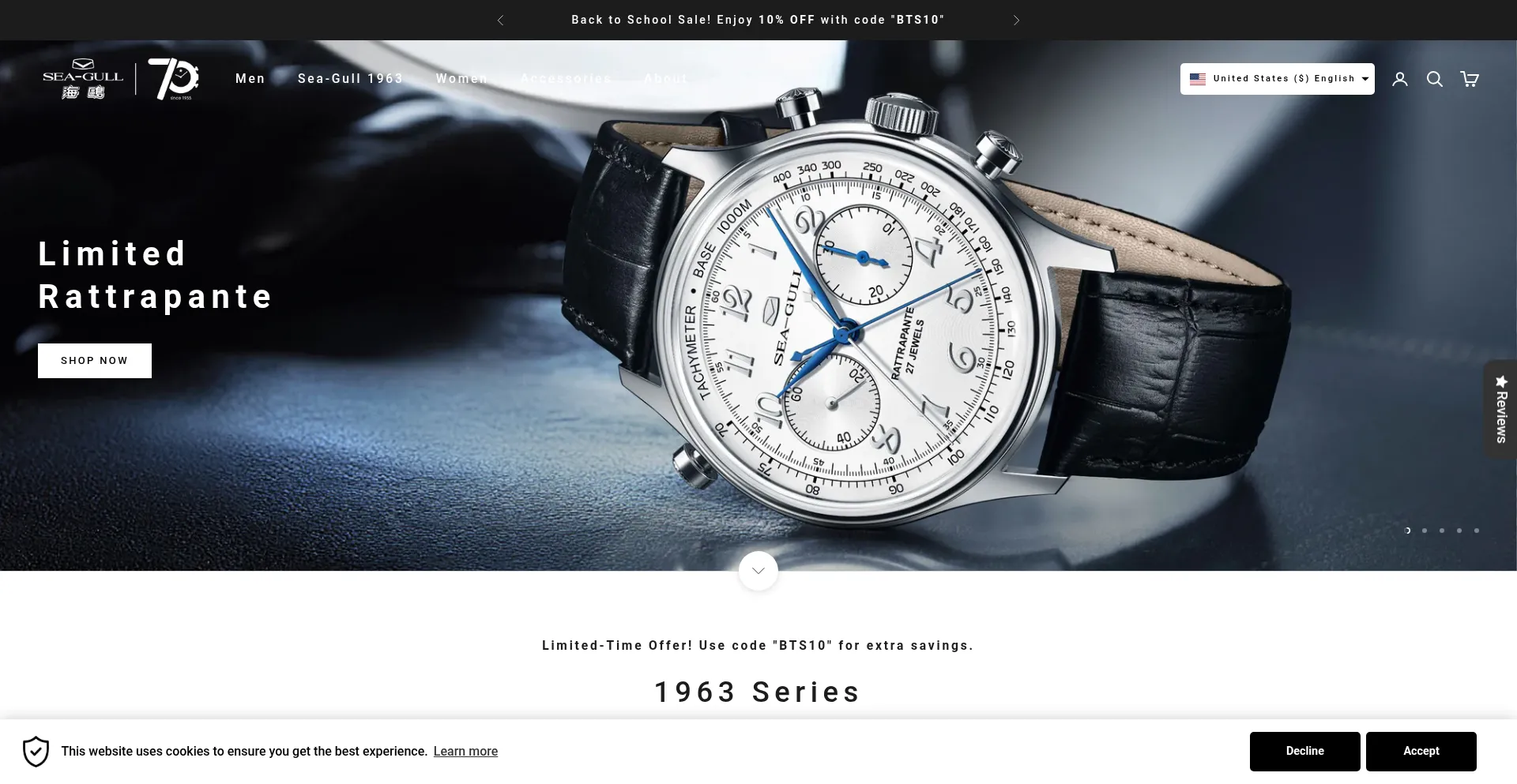 Website screenshot of Seagullwatchofficial.com