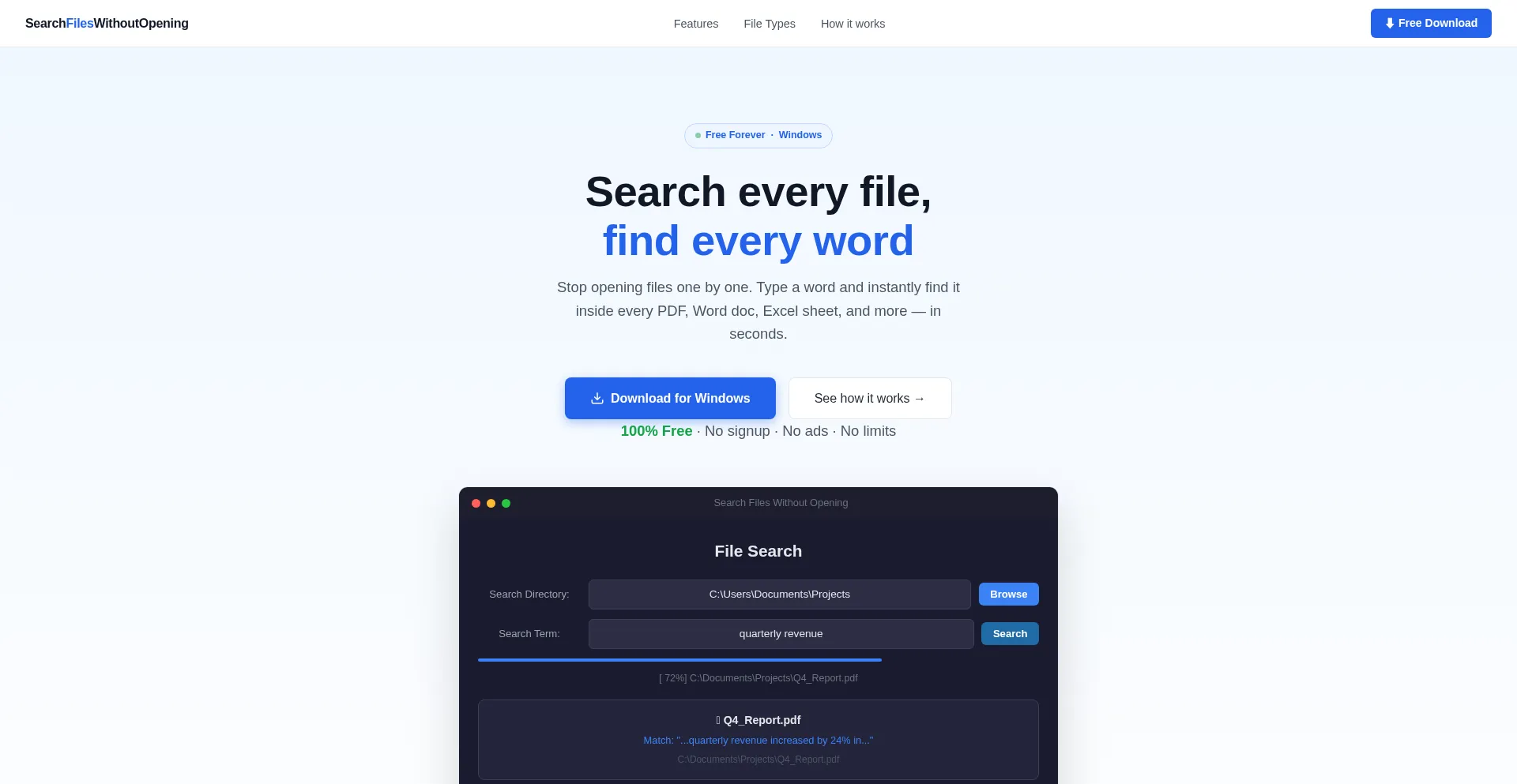 Searchfileswithoutopening.com