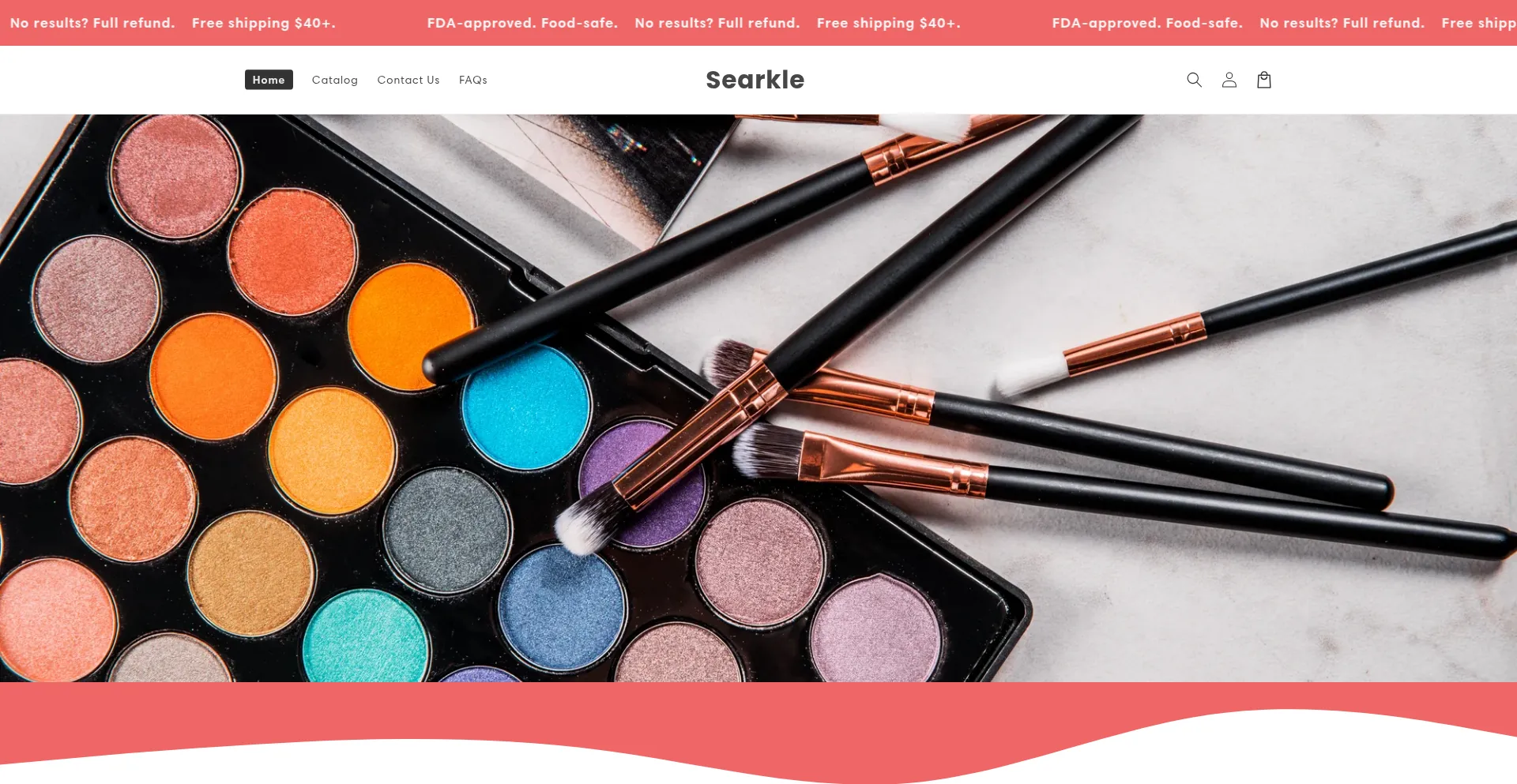 Website screenshot of Searkle.com