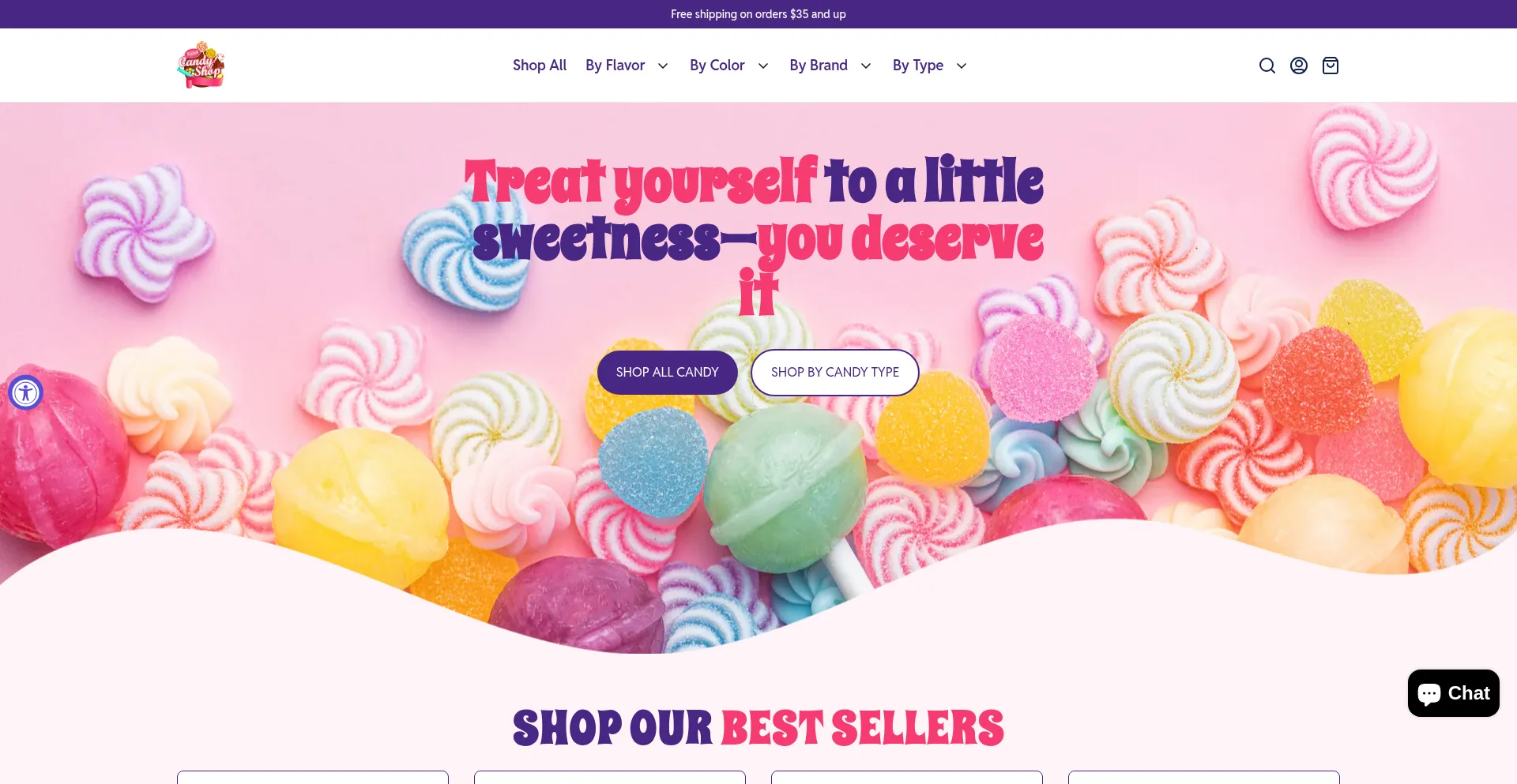Website screenshot of Secretcandyshop.com
