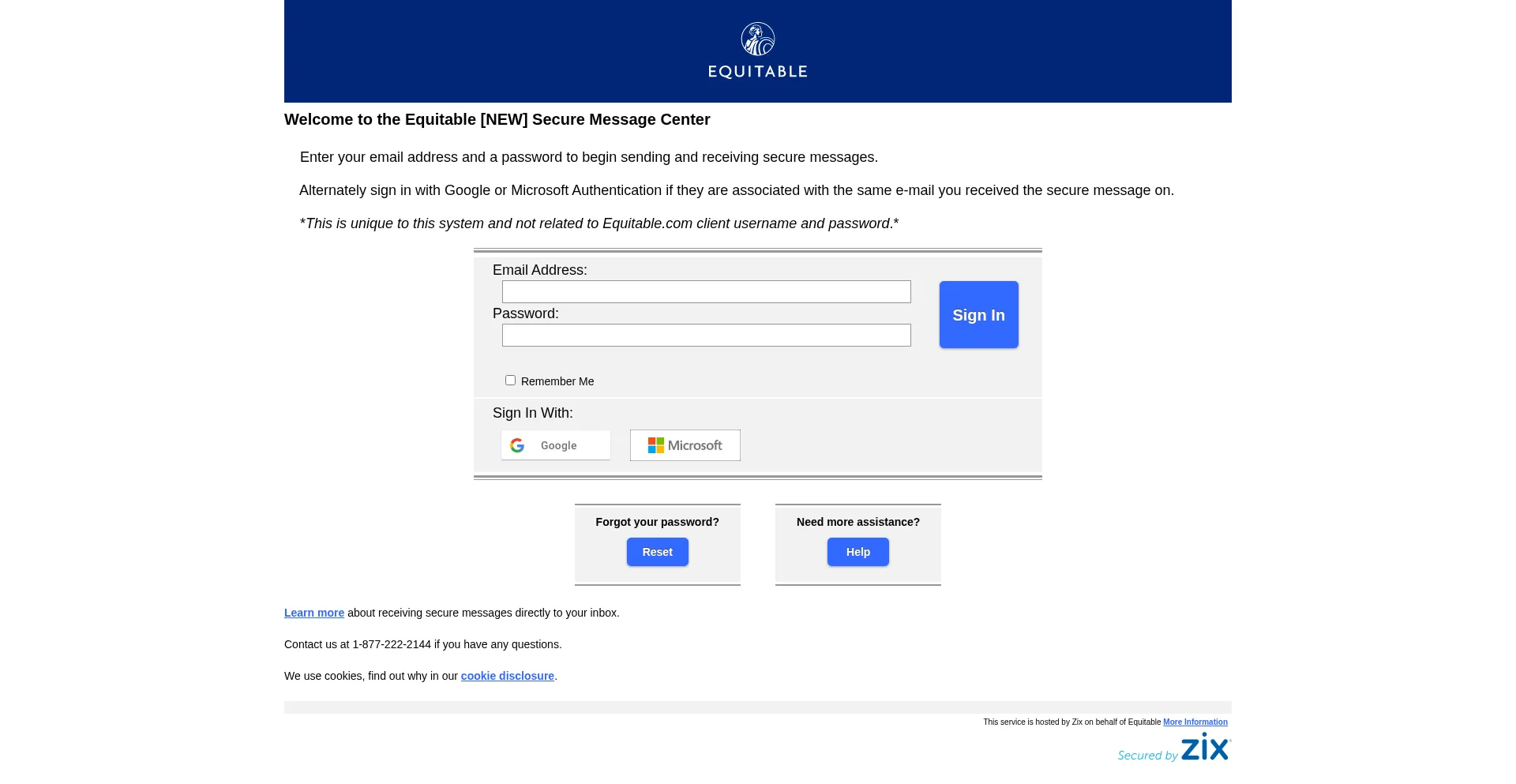 Securemessage.equitable.com