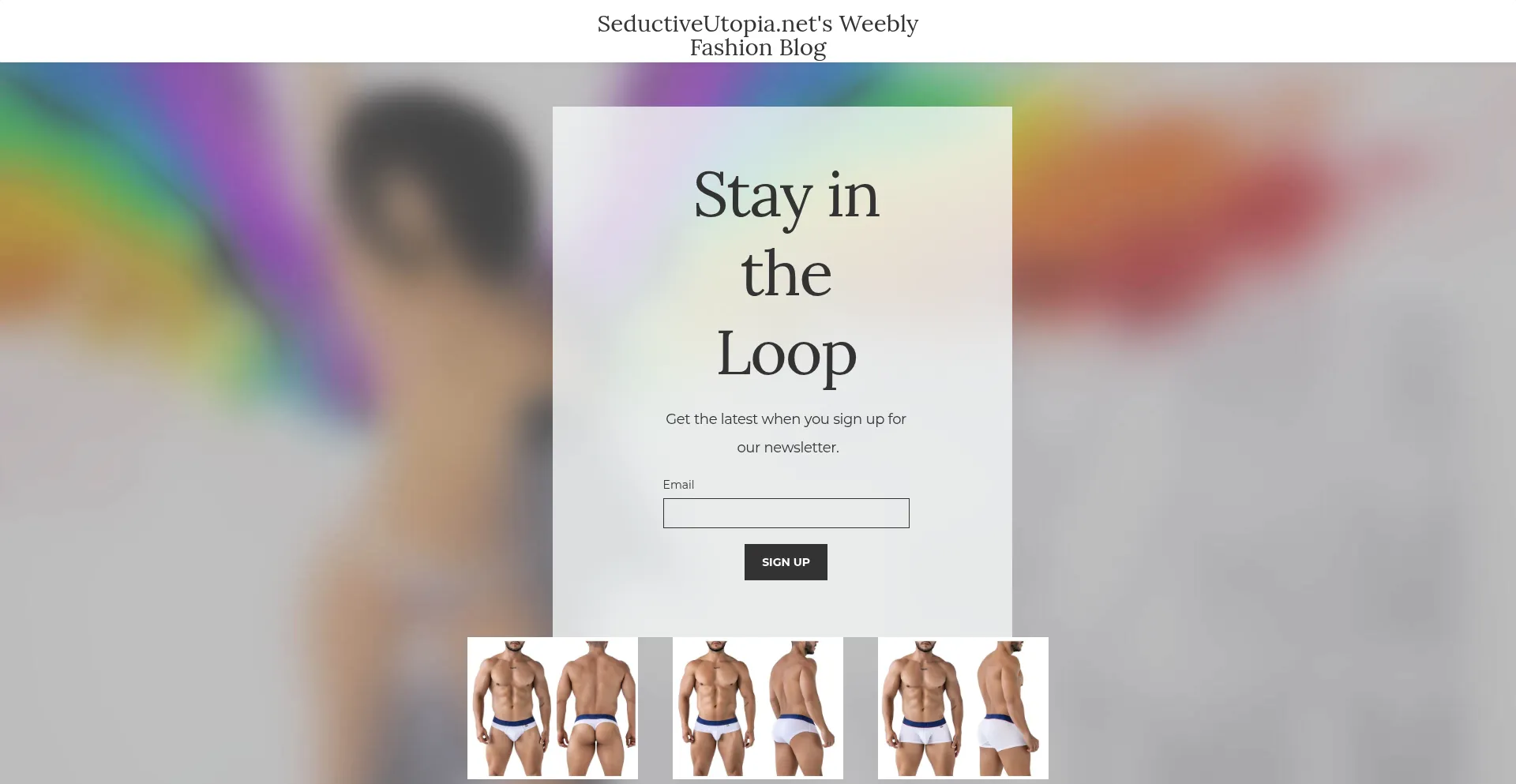 Website screenshot of Seductiveutopia.weebly.com