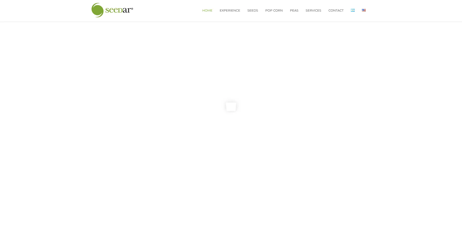 Website screenshot of Seedar.com.ar