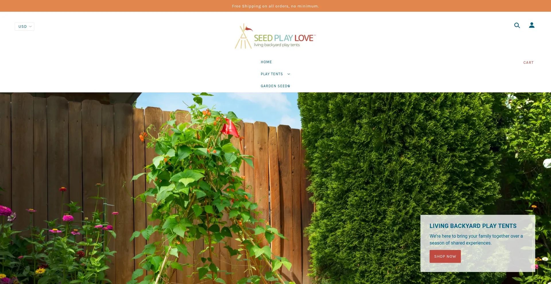Website screenshot of Seedplaylove.com