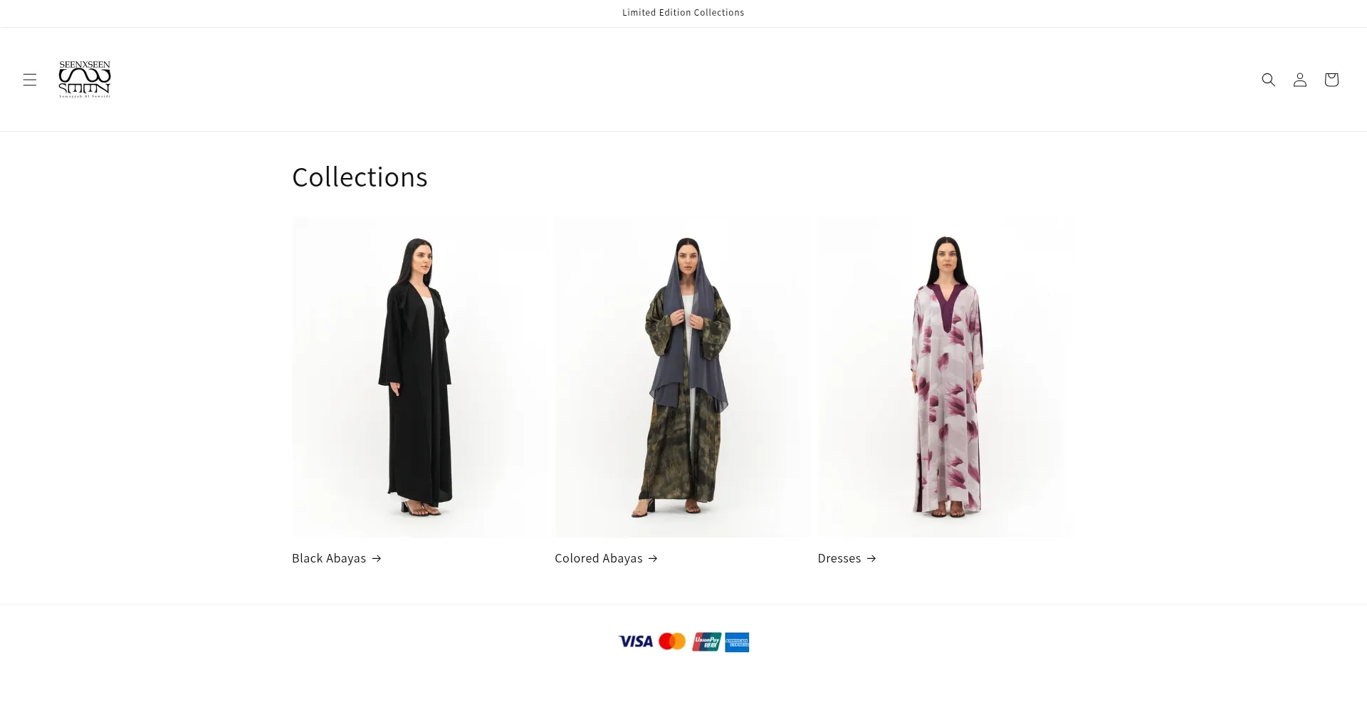 Website screenshot of Seenxseen.com