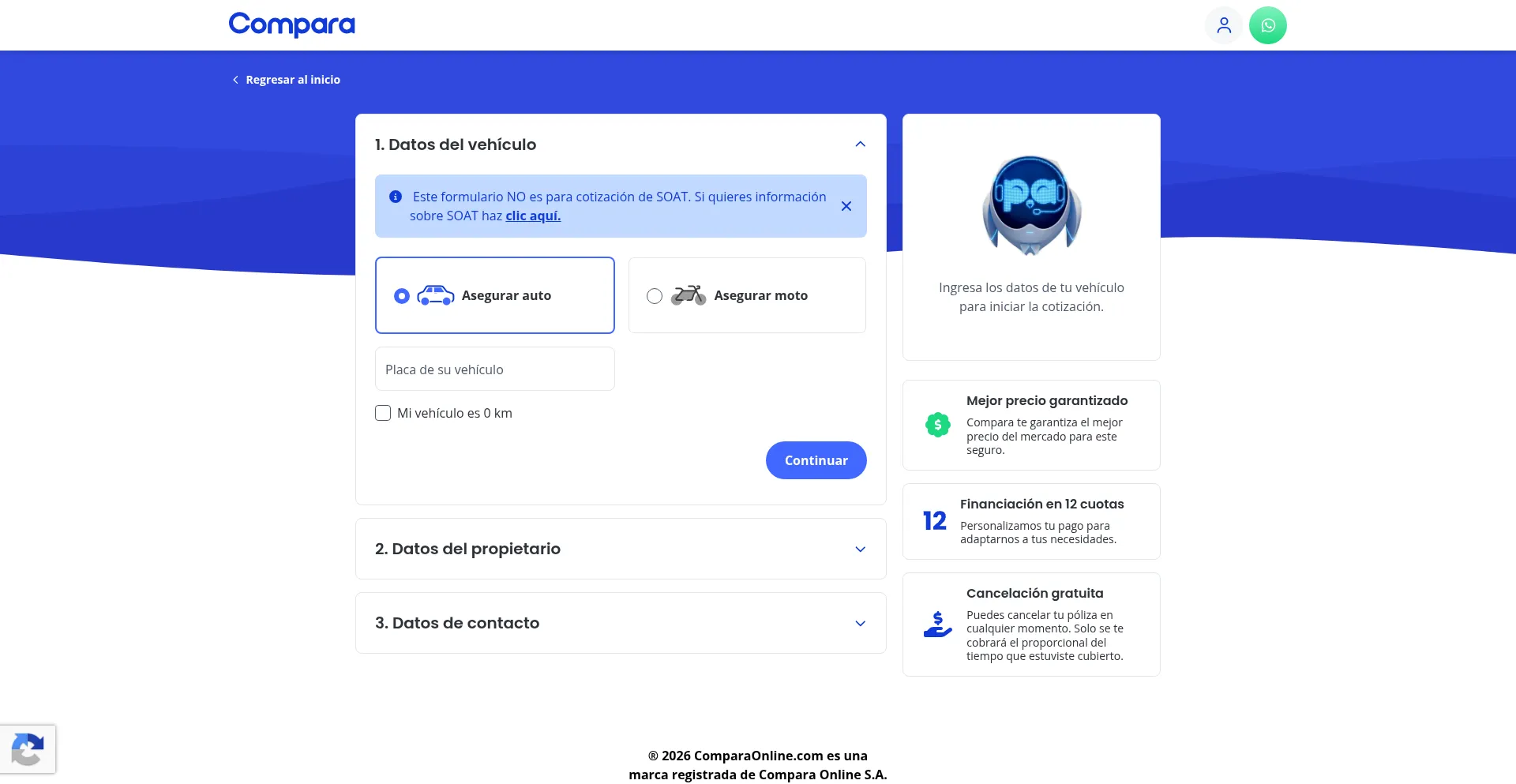 Seguro-vehiculo.comparaonline.com.co