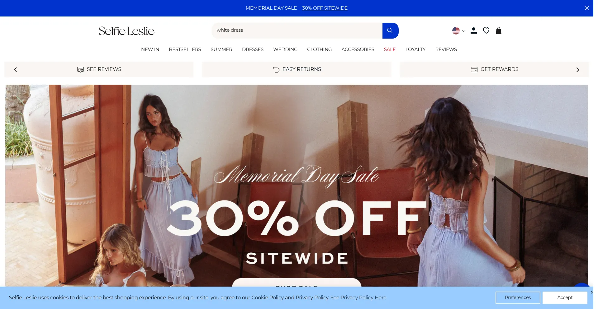 Website screenshot of Selfieleslie.com