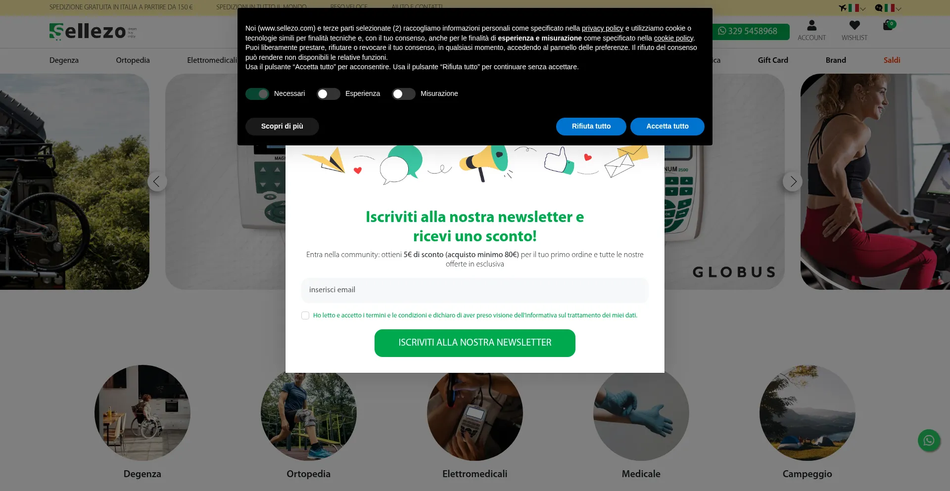 Website screenshot of Sellezo.com