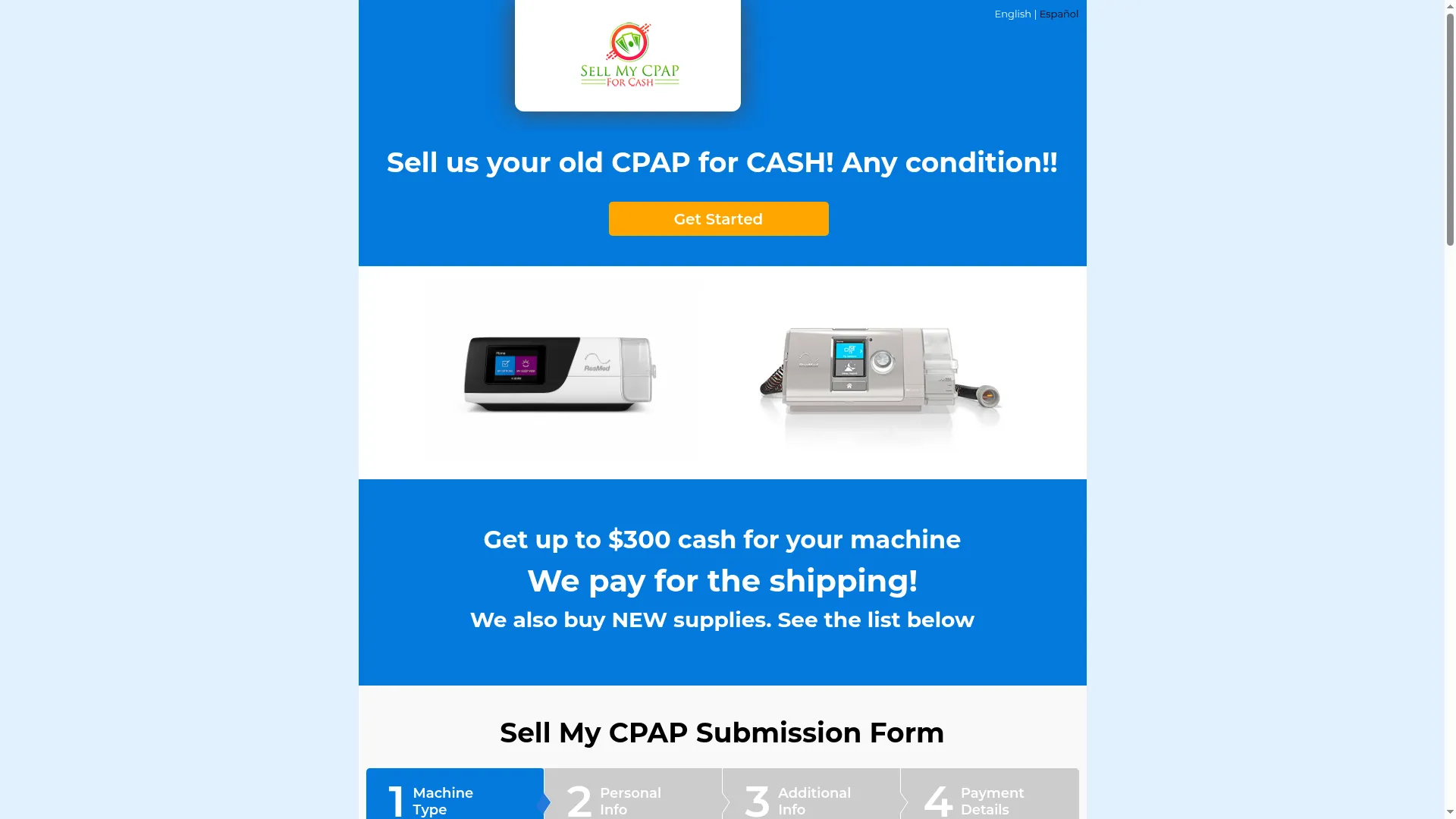 Sellmycpapforcash.com