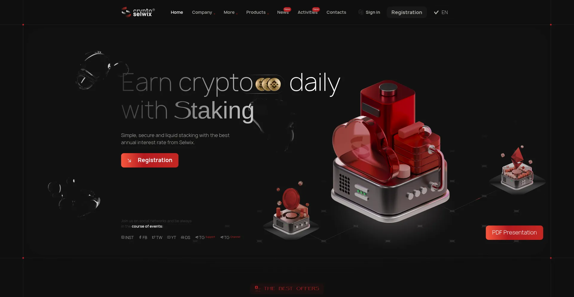 Website screenshot of Selwix.com