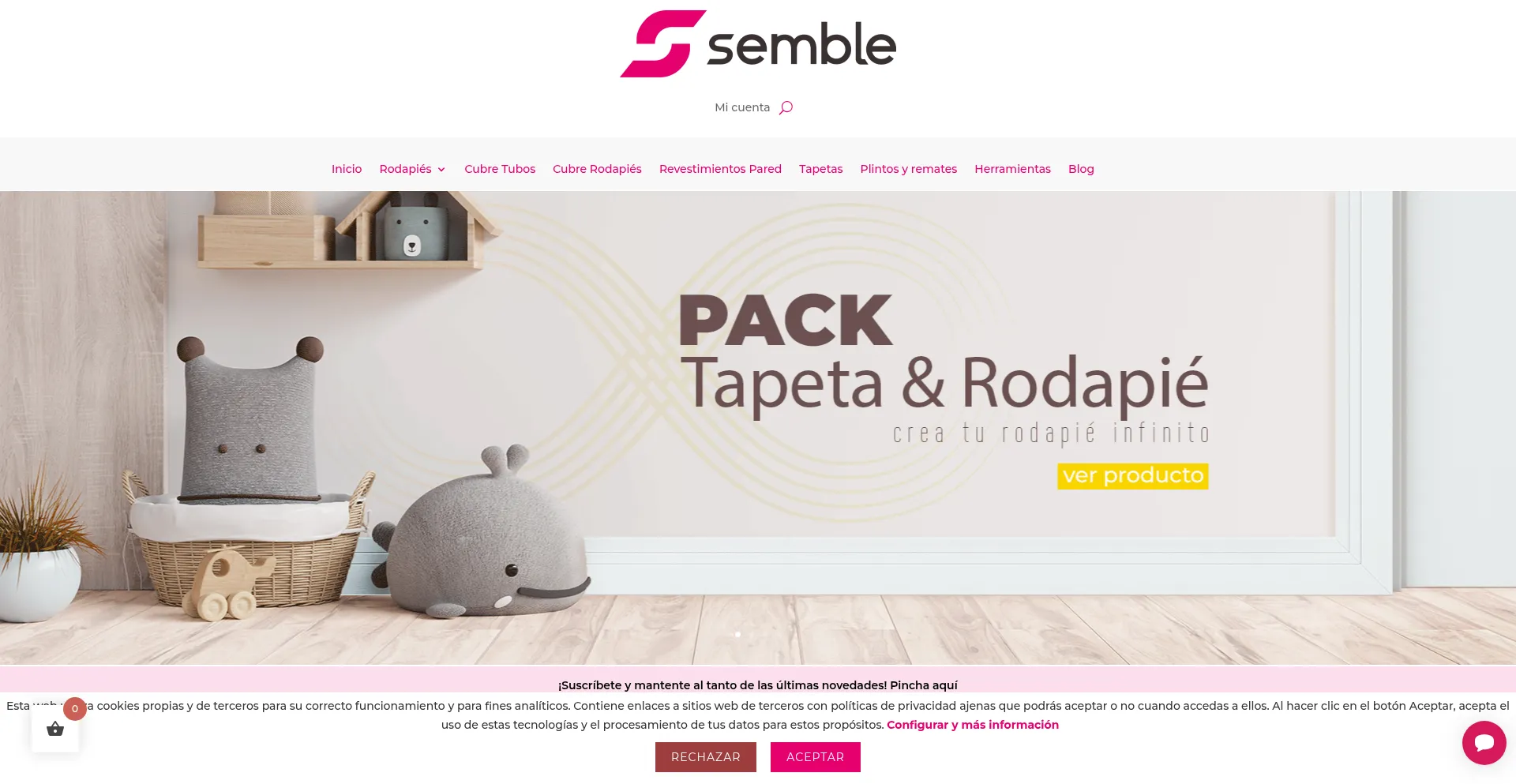 Website screenshot of Semble.es