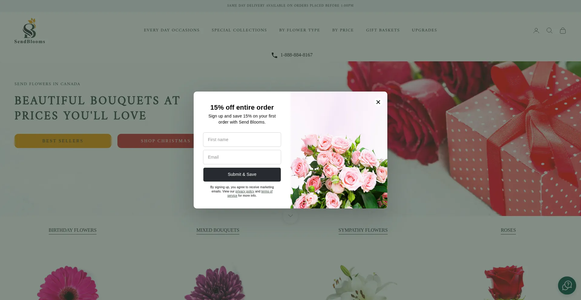 Sendblooms.ca
