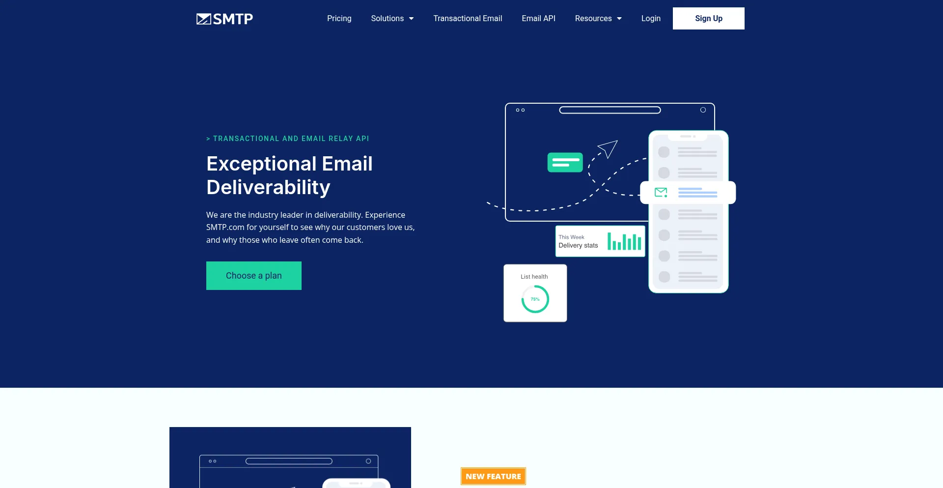 Website screenshot of Senderbulk.com