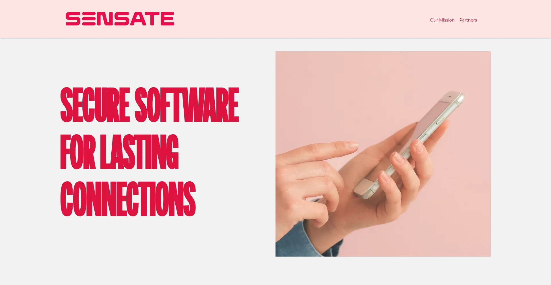 Website screenshot of Sensate-inc.com