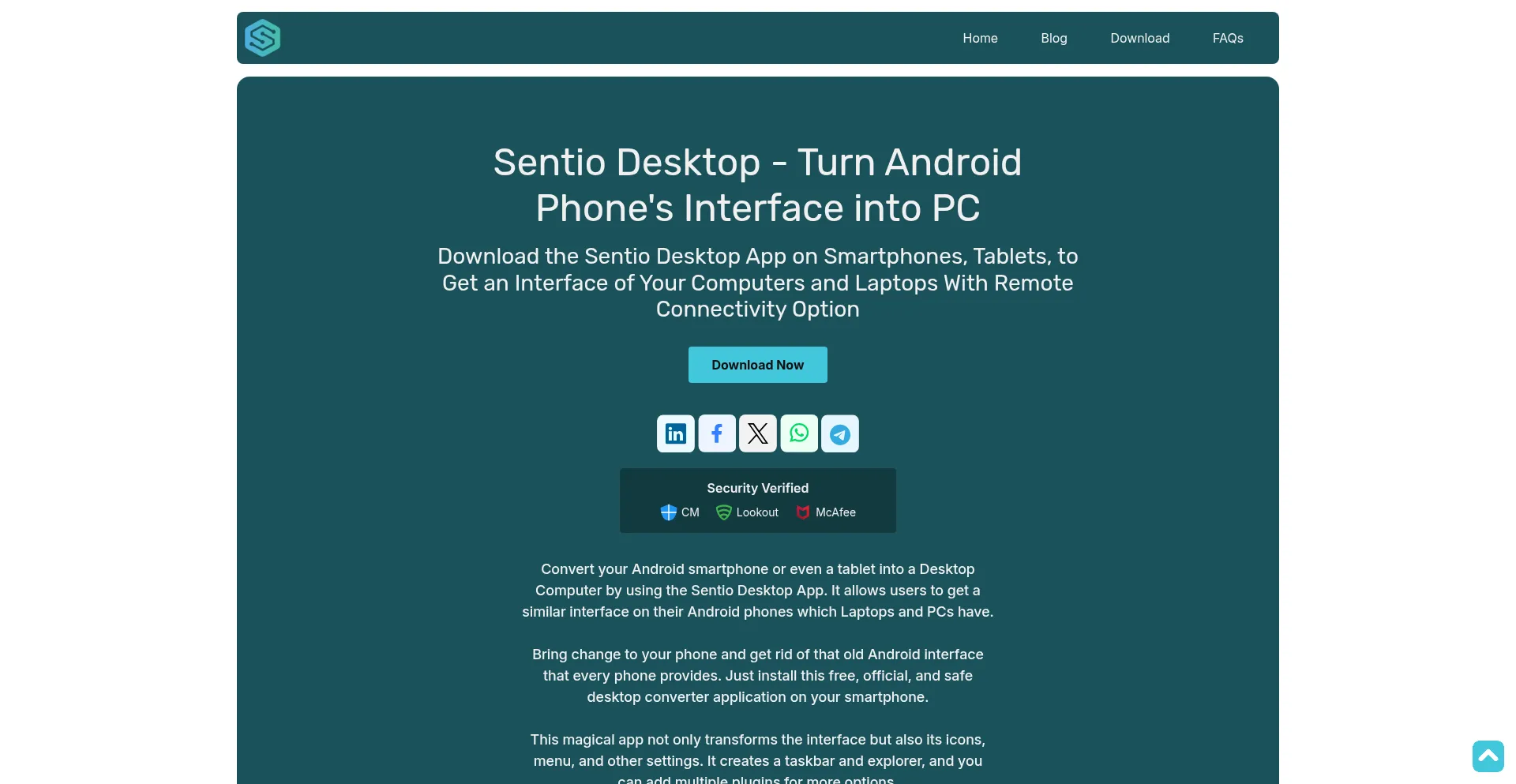 Sentiodesktop.com