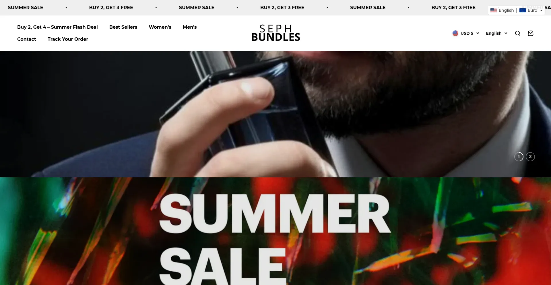 Website screenshot of Sephclub.com