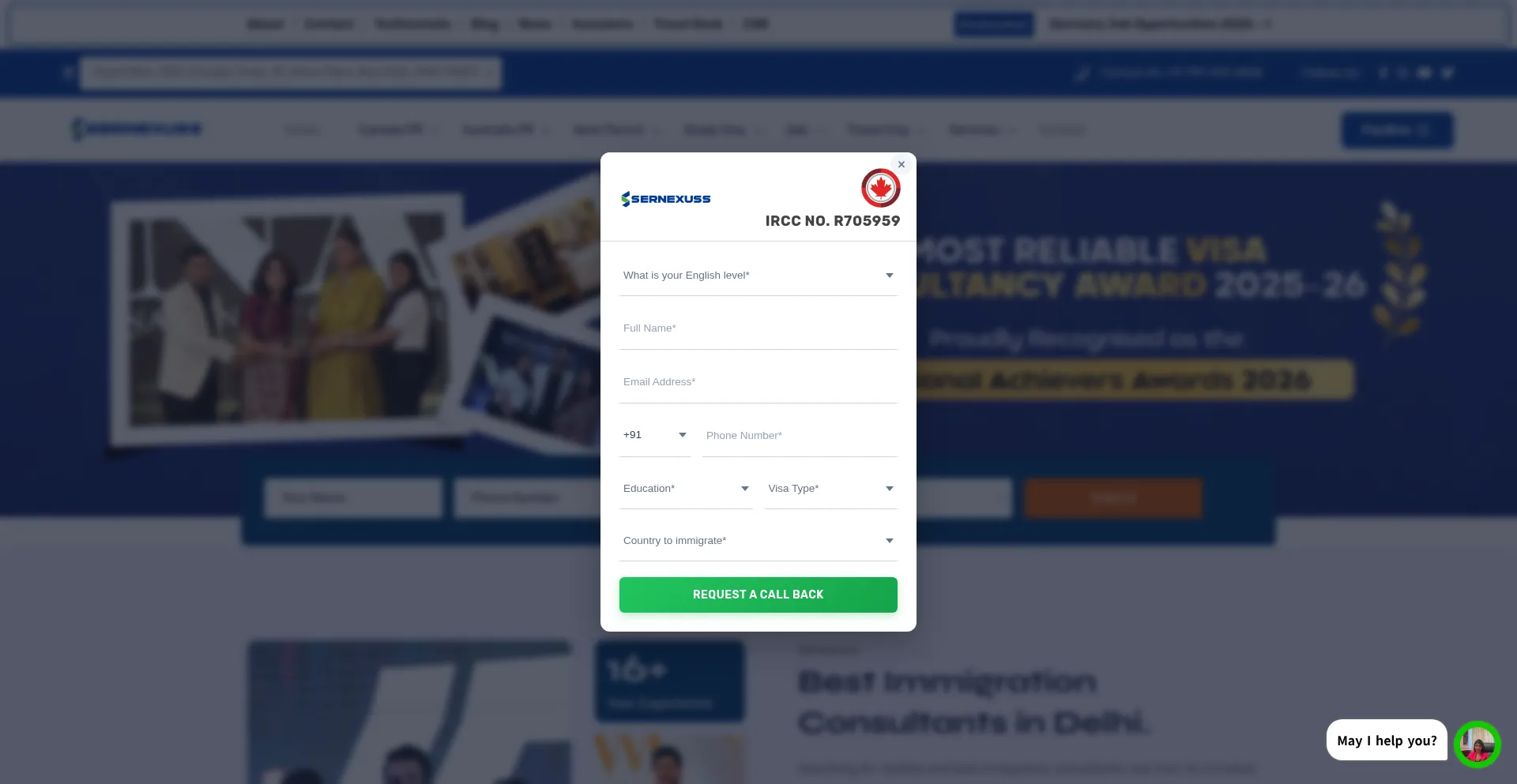 Sernexussimmigration.com