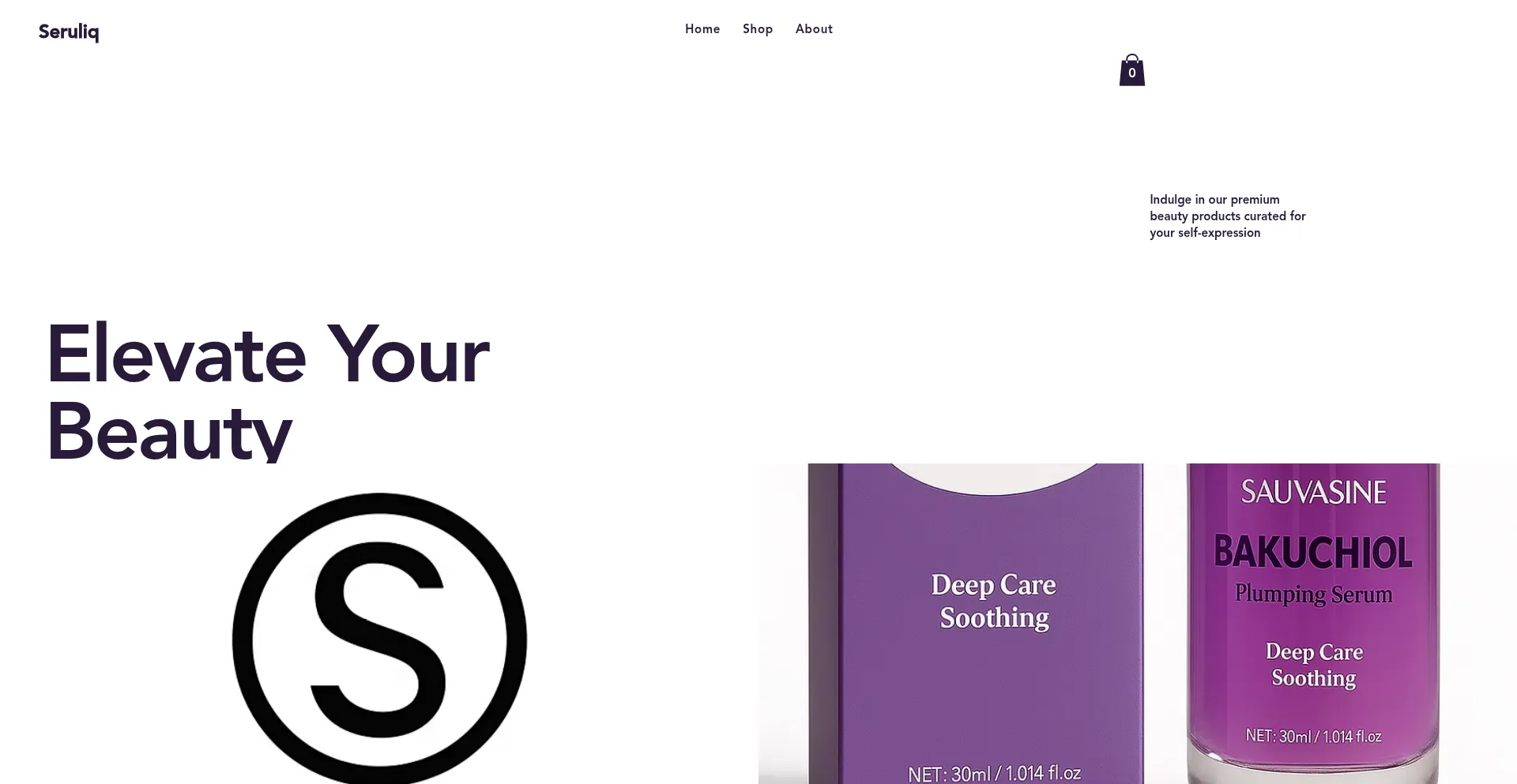 Website screenshot of Seruliq.co