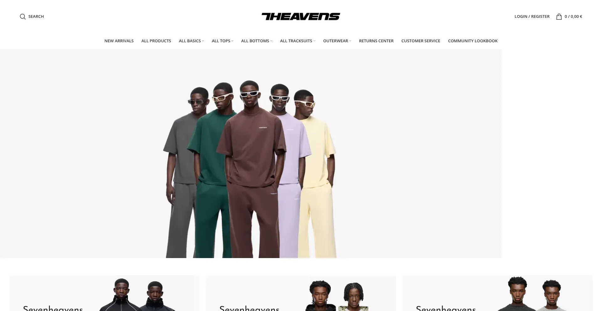 Website screenshot of Sevenheavenshop.de