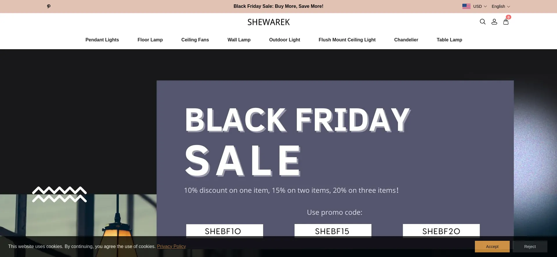 Website screenshot of Shewarek.com