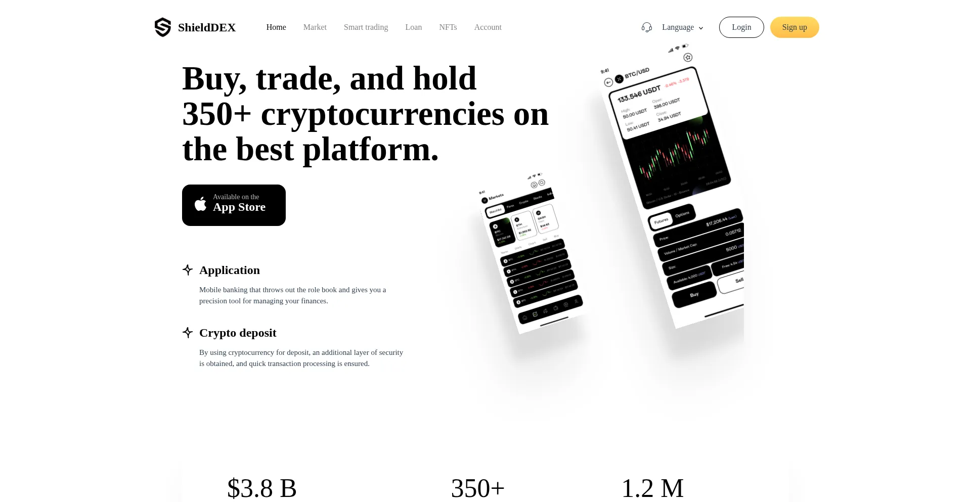 Website screenshot of Shielddex.cc
