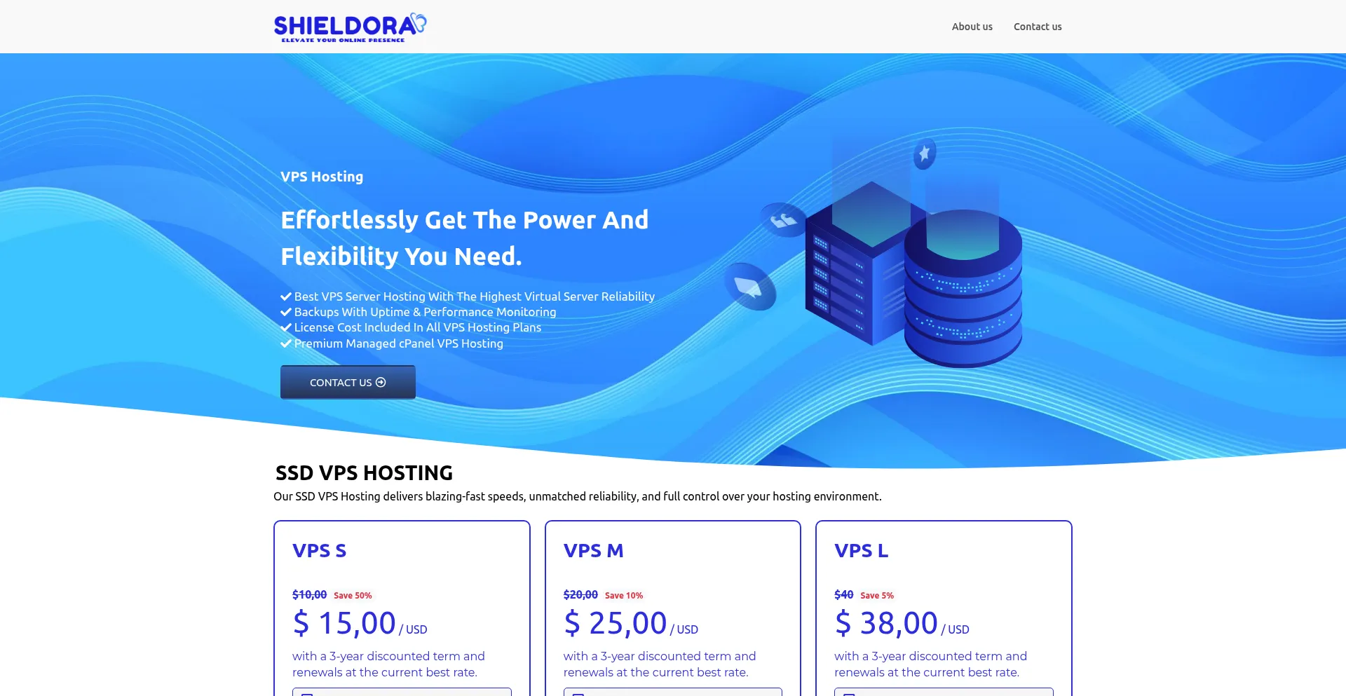 Website screenshot of Shieldora.online