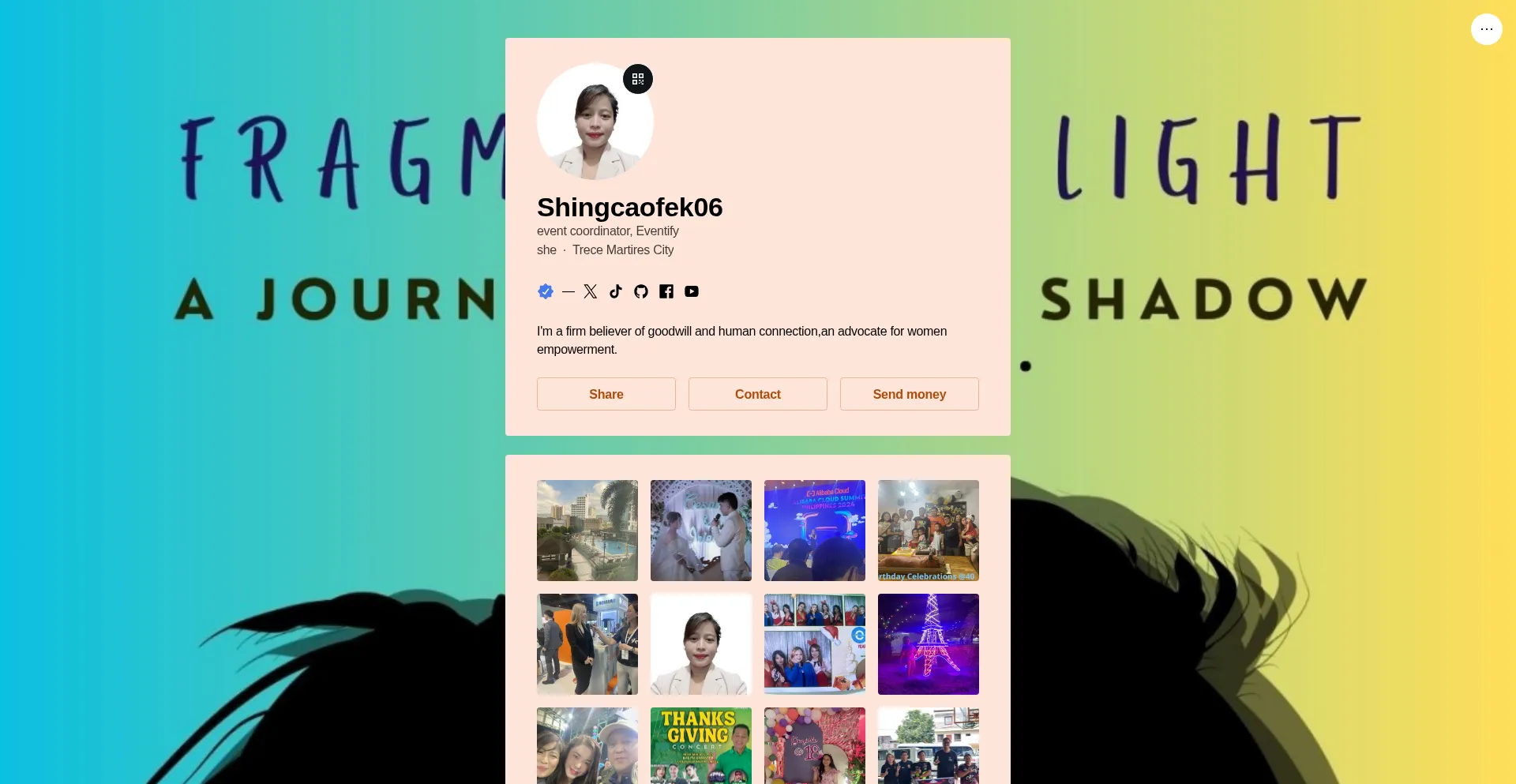 Website screenshot of Shingcaofek06.link