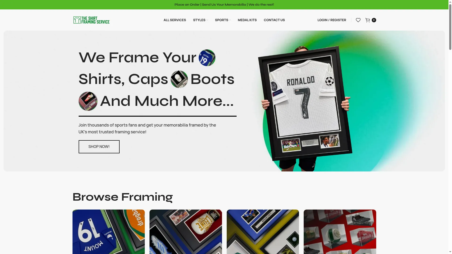 Shirtframingservice.co.uk