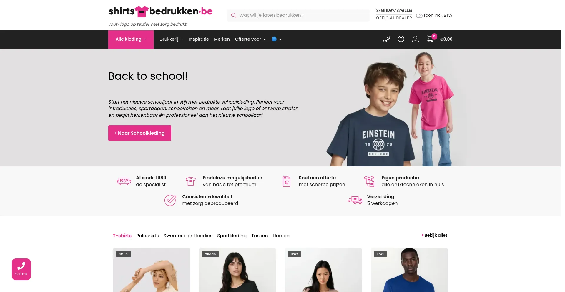 Shirts-bedrukken.be