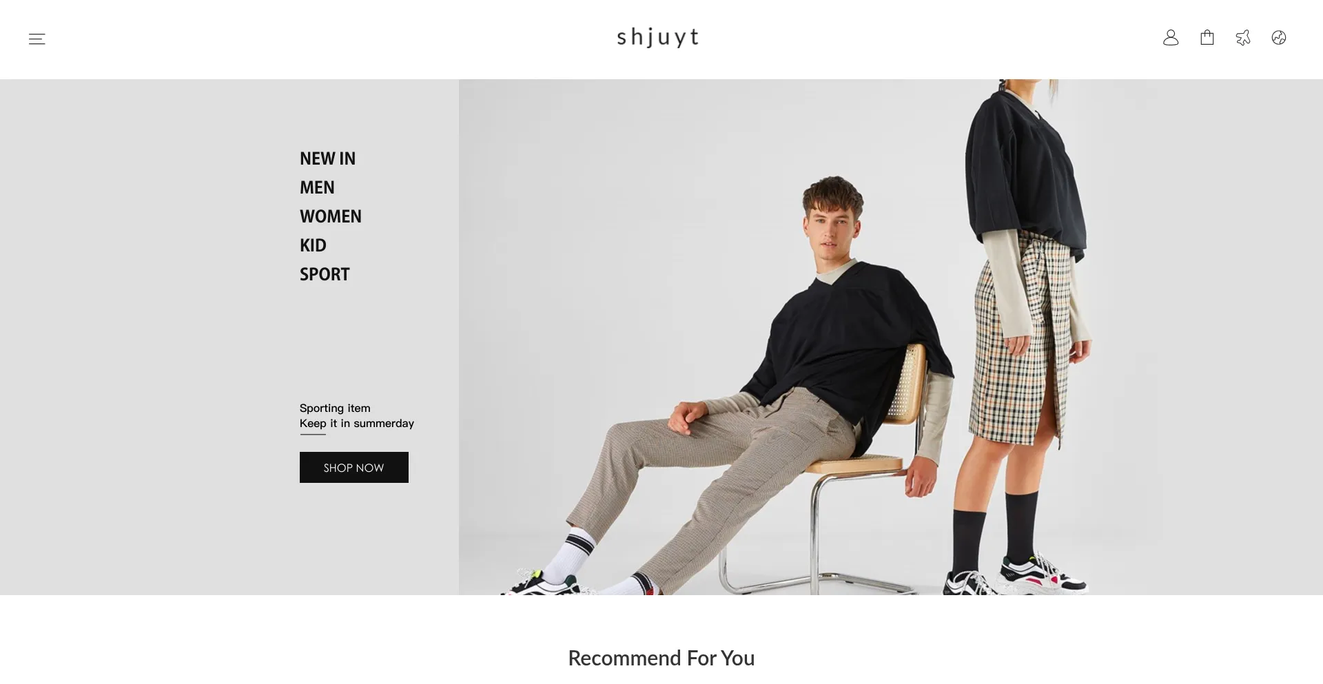 Website screenshot of Shjuyt.com
