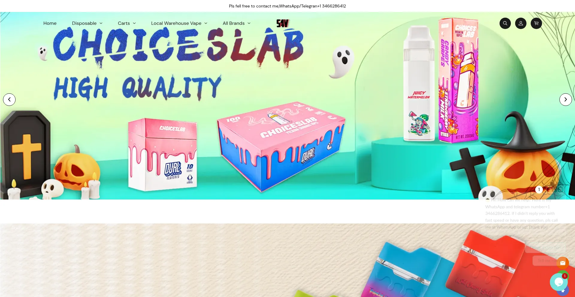 Website screenshot of Shop4vape.com