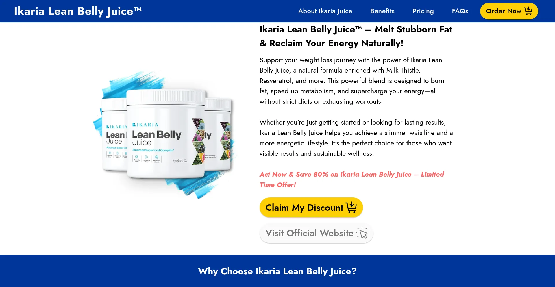 Shop-ikariajuice.us