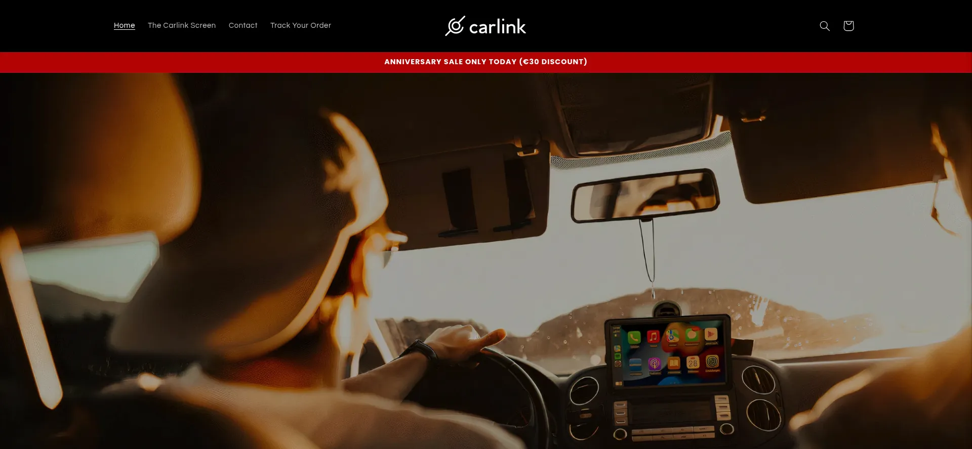 Website screenshot of Shopcarlink.gr