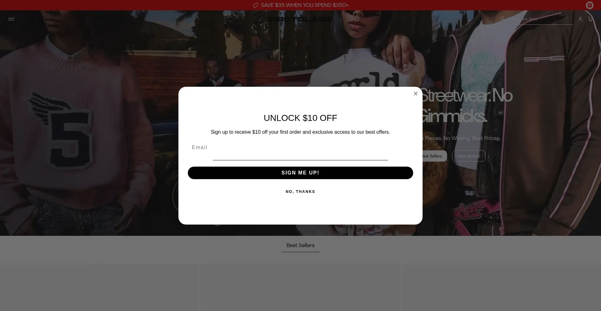 Website screenshot of Shopfcc.com