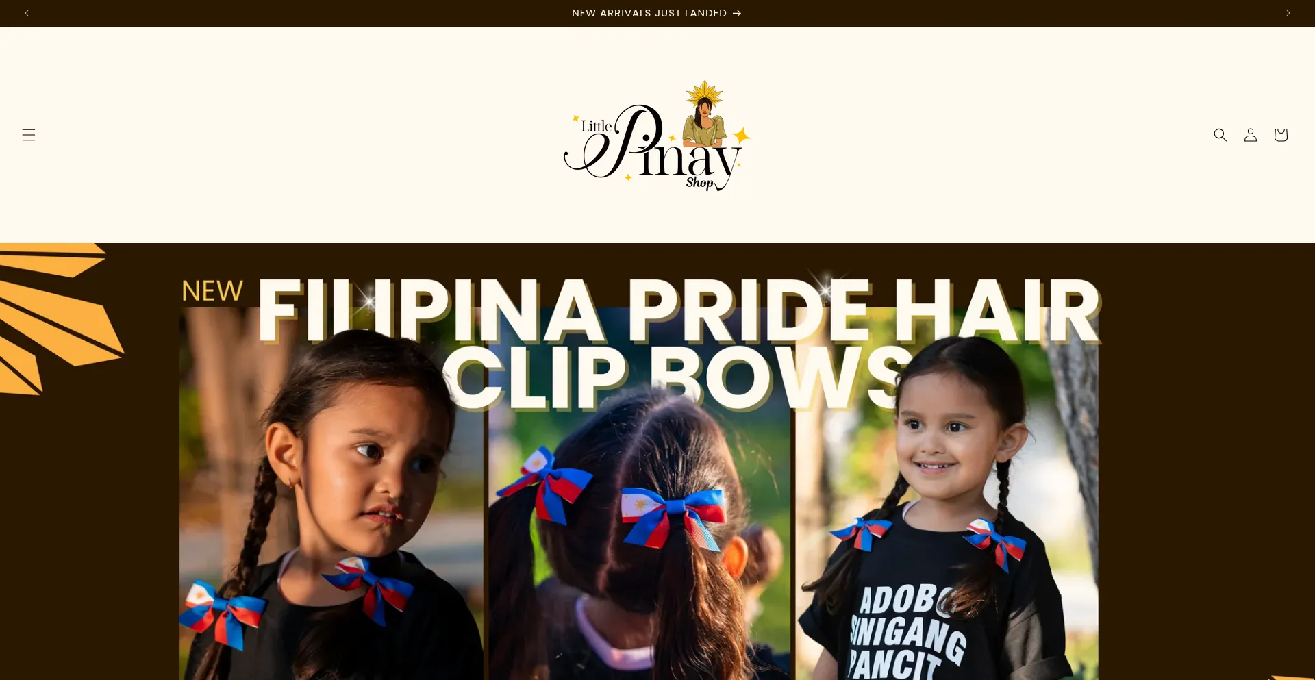Website screenshot of Shoplittlepinay.com