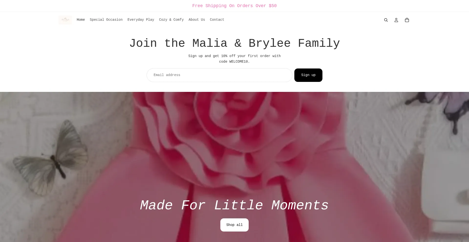 Shopmaliaandbrylee.com