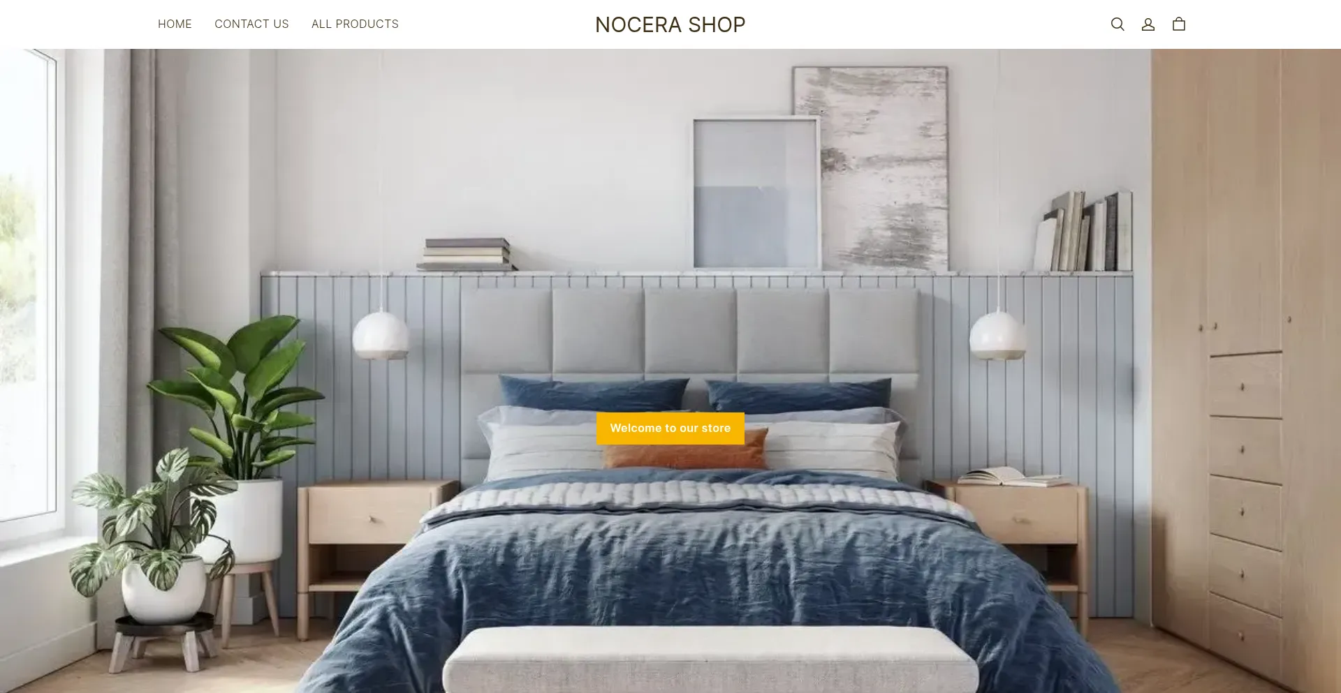 Website screenshot of Shopnocera.com