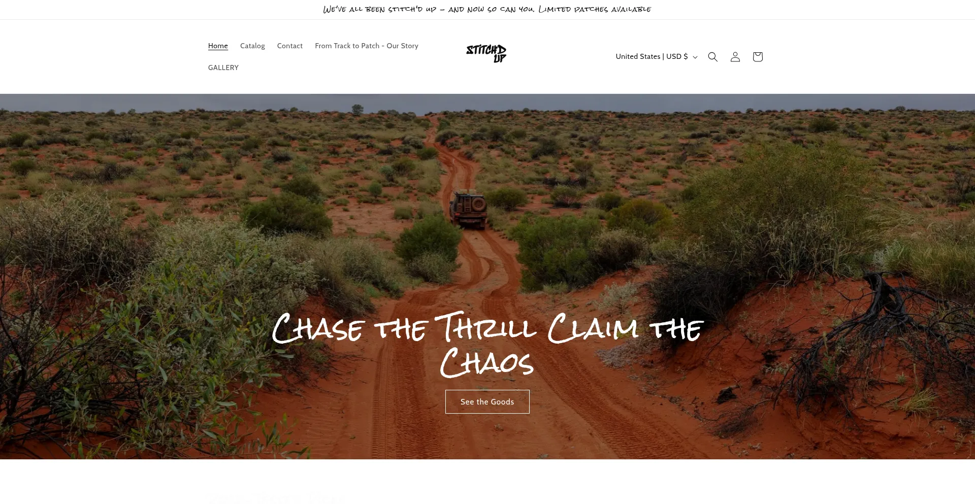 Website screenshot of Shopstitchdup.com