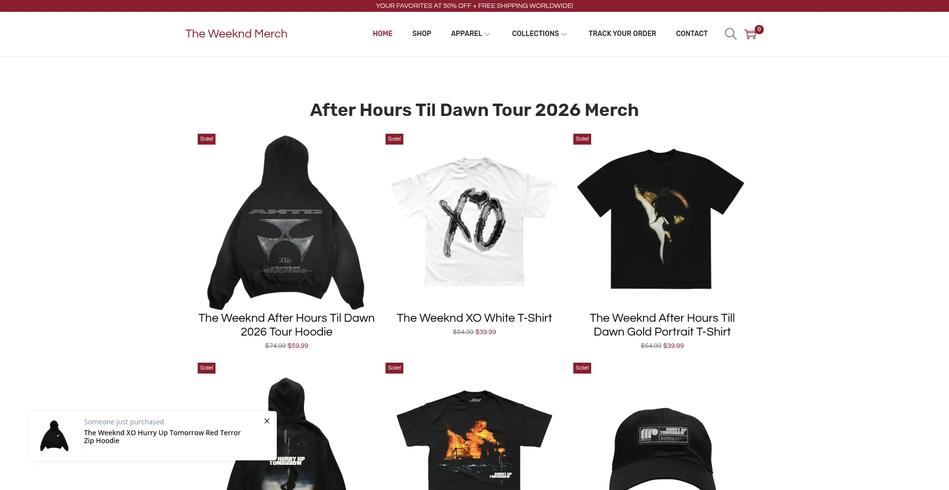 Shoptheweekndmerch.com