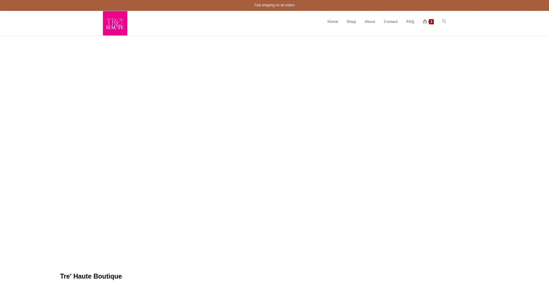 Website screenshot of Shoptrehaute.com