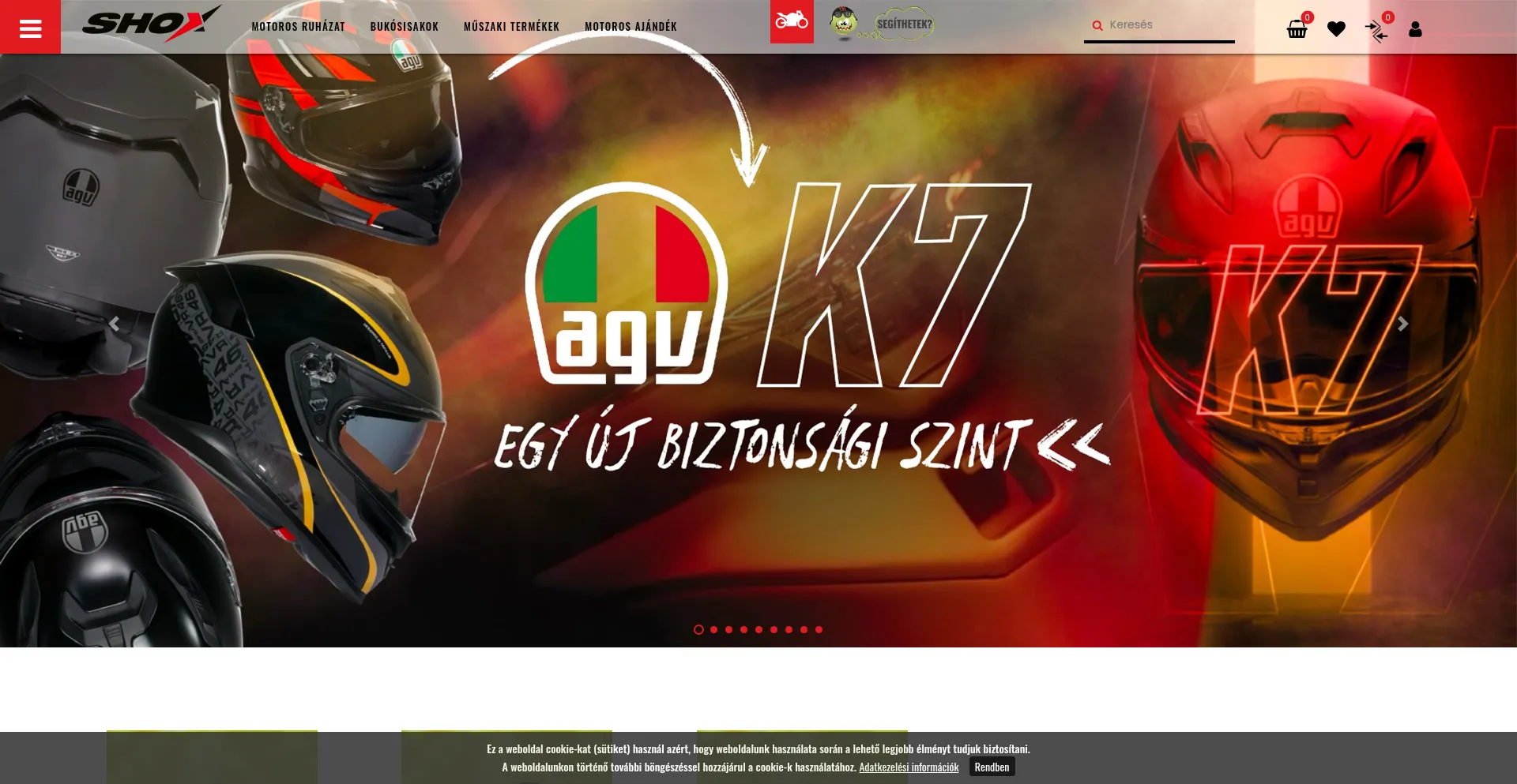 Website screenshot of Shox.hu