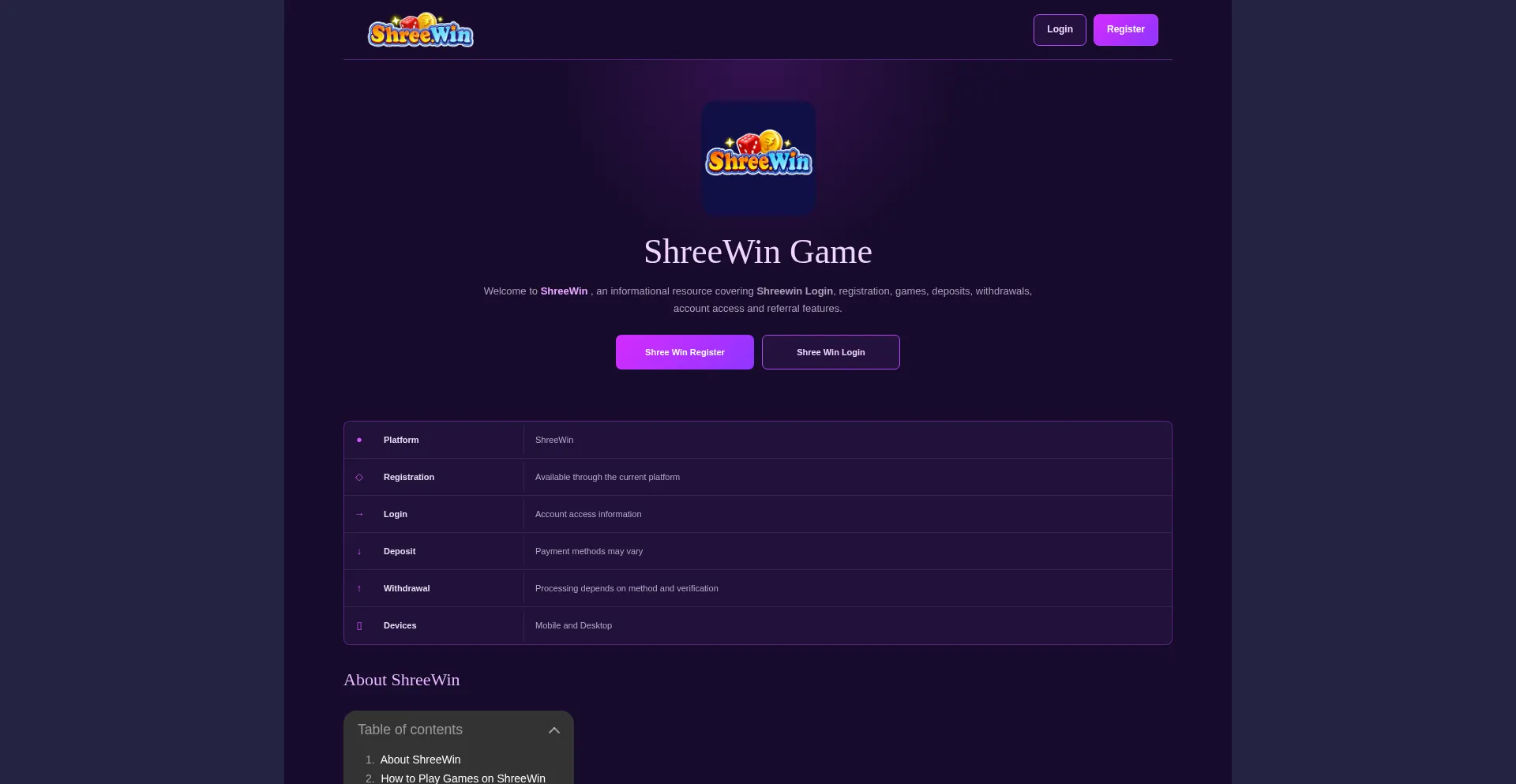 Shreewin.com.co