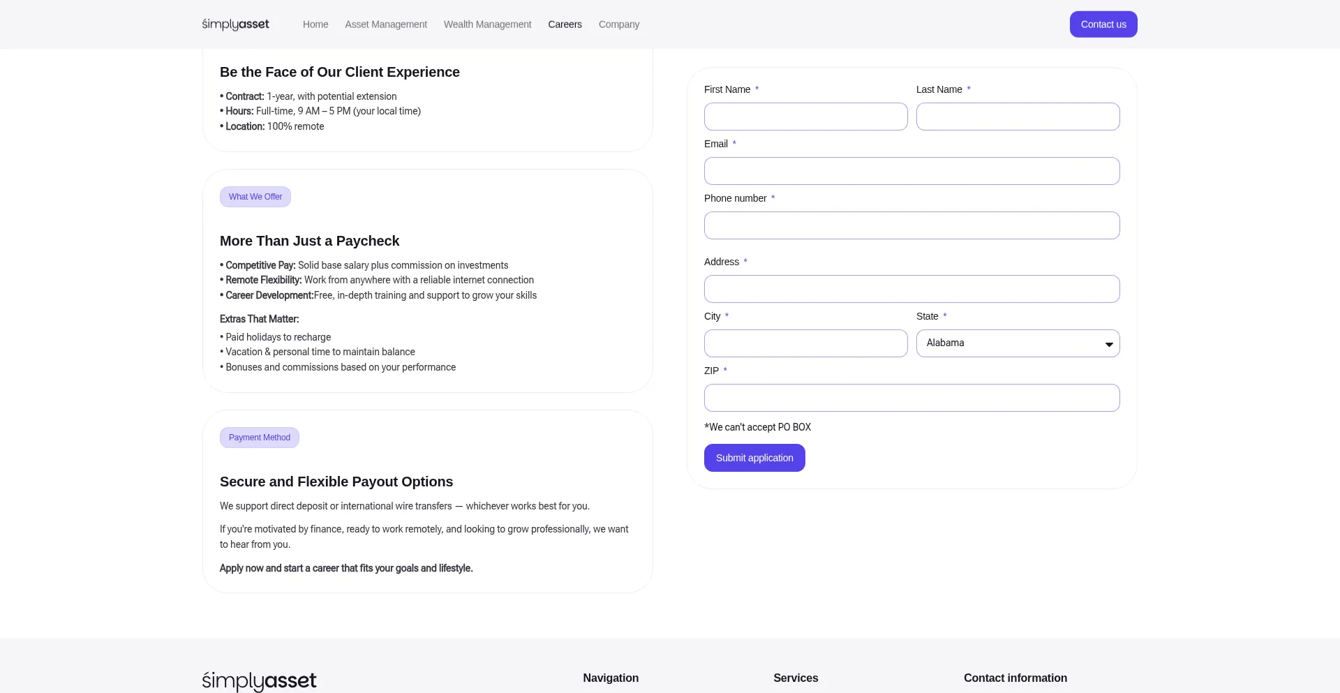 Website screenshot of Siassetholding.com