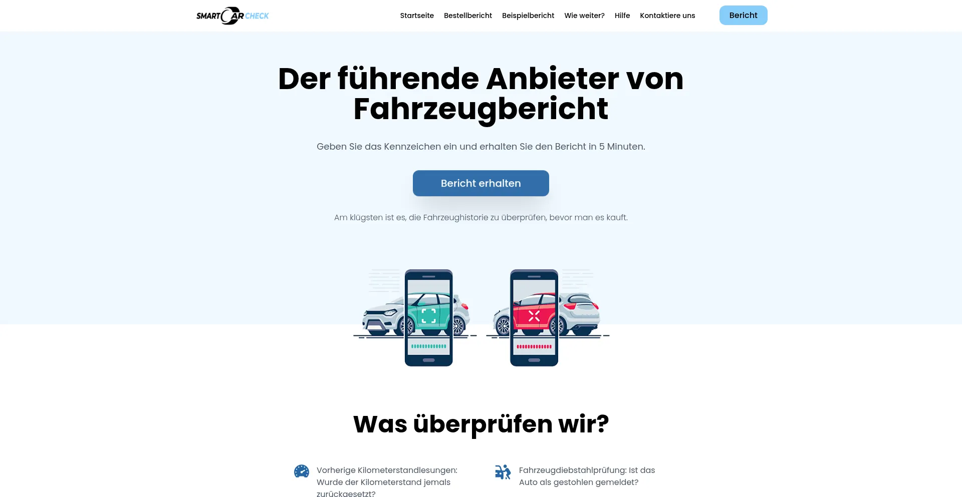Website screenshot of Sicheresauto.com
