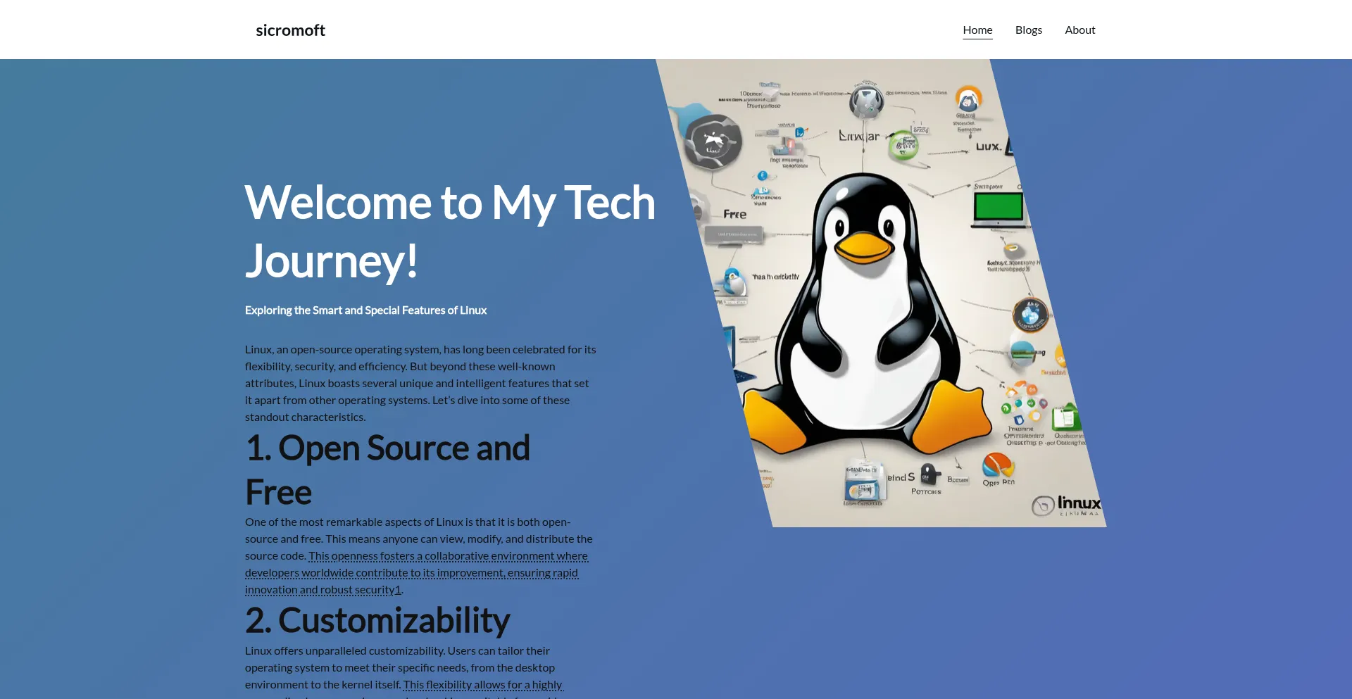 Website screenshot of Sicromoft.com